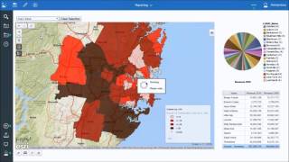 Cognos 11 and ESRI ArcGIS Map Intelligence Fast Food [upl. by Ambrosius]