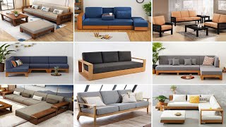 Best 140 Modern Wooden Sofa Designs 2024  Living Room Sofa Design  Wooden Sofa Set Design Ideas [upl. by Nehcterg]