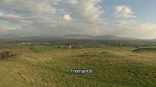 Dinas Dinlle  Gwynedd  Wales  Beautiful countryside  Welsh stock footage  E17R07 010 [upl. by Aicenev]