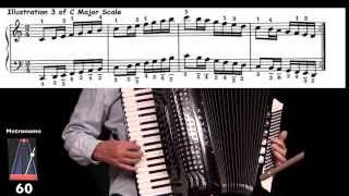 Accordion Lesson 3 Major Scales and Chords Improve Your Playing Lee Terry Meisinger [upl. by Namijneb365]