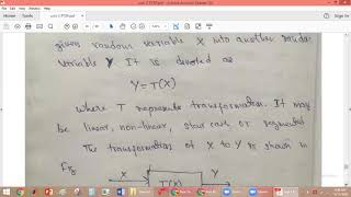 lecture 47 Transformations of random variable monotonically increasing functionPTSPBTechJNTU [upl. by Matthus]