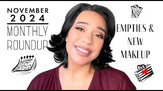 November 2024 Roundup  EMPTIES  New MAKEUP  Black Friday Haul [upl. by Brindell]