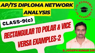 CLASS9cRECTANGULAR amp POLAR CONVERSIONS SOLVED EXAMPLES2 [upl. by Shell318]