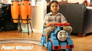 Thomas the Tank Engine Power Ride On  Power Wheels [upl. by Einahpats327]