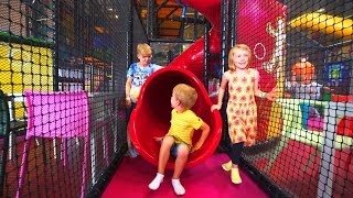 Indoor Playground for Kids Pump It Up Bounce House and Obstacle Course Children Play Center [upl. by Varian78]