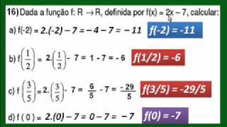 Noções de Função Questões  22 Comentadas  CC V321wmv [upl. by Valerie]