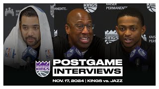 De’Aaron Fox Trey Lyles amp Coach Brown  Postgame Pressers 111624 [upl. by Tiphane]