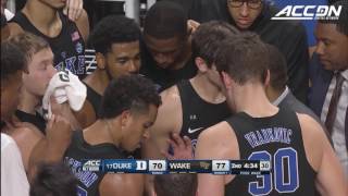 Grayson Allen Incident at Wake Forest [upl. by Airetak]