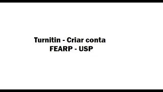 Turnitin Como criar a sua conta [upl. by Haridan755]