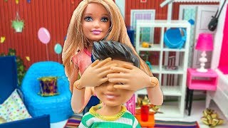 Barbie ve Ailesi Bölüm 170  Yeni Odada Sürpriz Parti  Çizgi film tadında evcilik oyunları [upl. by Marcelo]