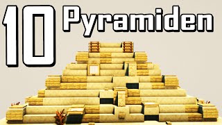 10 Pyramiden in Minecraft 🔟 Pyramiden bauen deutsch [upl. by Fugazy]