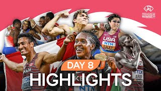 Day 8 Highlights  World Athletics Championships Budapest 23 [upl. by Haelhsa]