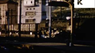 1950s 1960s Italy Ventimiglia Train station Unseen Colour Home Movies [upl. by Eolcin434]