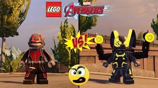 LEGO Avengers Vingadores Homem Formiga VS Jaqueta Amarela Batalha de Heróis  9 [upl. by Latimer146]