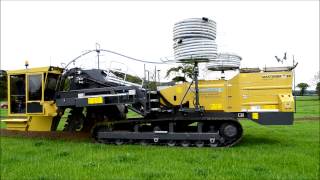 Land Drainage  Mastenbroek 3020 Trencher with Trimble GPS Guidance [upl. by Eillek339]