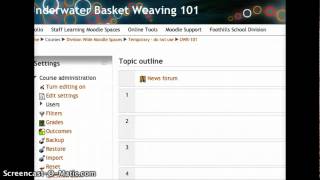 Creating your Moodle Shell [upl. by Chuah]