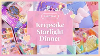 ✨SHOWCASE✨ Polly Pocket Keepsake Collection Starlight Dinner Party amp Vintage Comparison [upl. by Oirevas770]