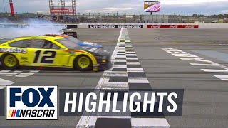 FINAL LAP Ryan Blaney repeats at Talladega wins by a nose amidst crash  NASCAR ON FOX HIGHLIGHTS [upl. by Janel]