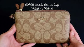 Review Coach Wallet for Women  Corner Zip Wallet in Signature Canvas [upl. by Aiva]