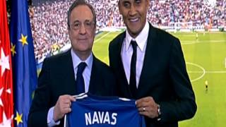 Palabras de Keylor Navas en su presentación como nuevo jugador del Real Madrid [upl. by Carnes]