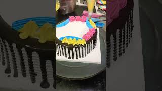 Nozzle decoration black forest 😄 cake 🎂youtubeshorts shortvideo viralvideo reels [upl. by Ithaman717]