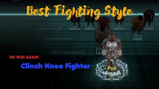 Clinch Knee Fighting Style  MMA Manager 2 [upl. by Cammie]