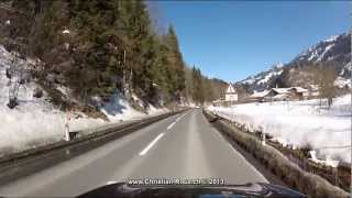 Switzerland 238 Camera on board Gstaad  Reidenbach 2D GoPro Hero2 [upl. by Alleram]