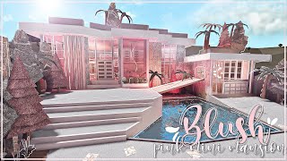 BLOXBURG Blush Pink Mini Mansion  speedbuild ♡ [upl. by Llednyl]