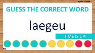 Scrambled Word Game Can You Unscramble These Words 6 Letters [upl. by Hodge]