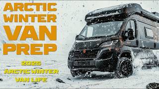 Winter Van Prep for Surviving Blizzard Snow Storm amp Camping in Extreme Arctic Temperatures vanlife [upl. by Ahsimek]