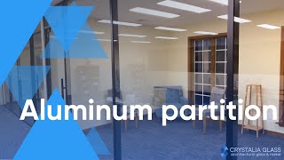 A Great Solution for Your Office  Aluminum Glass Partition by Crystalia Glass [upl. by Pegma103]