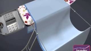 Gimi Advance 140 Ironing Board with Integrated Sheet Organiser [upl. by Gussman]