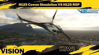 H125 cowan simulation VS H125 RSP sur MSFS [upl. by Eidurt]