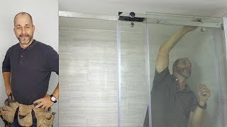 How To Install A Modern Glass Shower Door Kit [upl. by Eduino367]