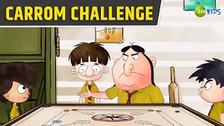 Carrom Challenge  Badrinath and Budhdeb  Comedy Cartoon  Hindi Cartoon  Zee Kids [upl. by Aig]