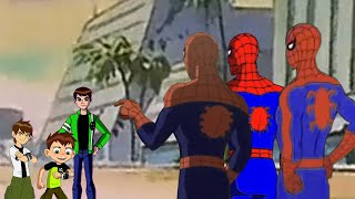 Ben 10 Ben 10 Reboot and Ben 10 AF vs SpiderMan Ultimate SpiderMan and SpiderMan 1967 [upl. by Kappel10]