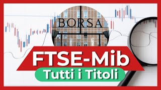 FTSE MIB analisi titoli Settimana positiva ma [upl. by Notreve]