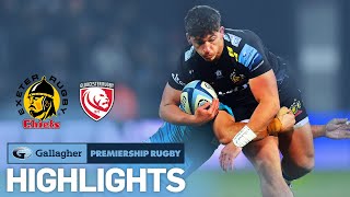 Exeter v Gloucester  HIGHLIGHTS  Tight Tussle at Sandy Park  Gallagher Premiership 202223 [upl. by Leuqram]