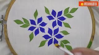 Day31 ਆਓ Fabric Painting ਸਿੱਖੀਏLearn Fabric Paintingbeginners classfabricpainting painting [upl. by Ierbua949]