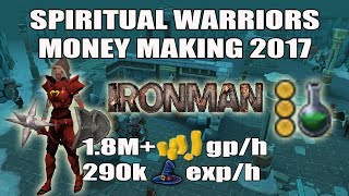 Runescape 3 Spiritual Warriors 2017 Money Making  Ironman  Mid Level Players  18M GPH [upl. by Incrocci]