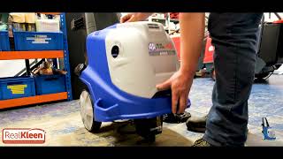 Pressure Washing a Car with the Annovi Reverberi Blue Clean 4590 Hot and Cold Mobile Presure Washer [upl. by Kay460]