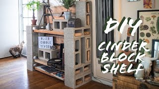 DIY Cinder Block Shelf [upl. by Anead223]