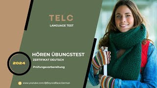 TELC B1 ZERTIFIKAT HÖREN 2024 Modelltest 08 [upl. by Pouncey]