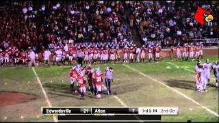 Varsity Football Alton vs Edwardsville Homecoming [upl. by Cresida]