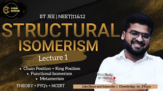 Structural Isomerism  Lec01  Organic Chemistry  JEE Mains amp Advancediitneet organicchemistry [upl. by Raynell]