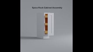 Super Fast RTA Cabinet Assembly How To Assemble A Spice Rack Cabinet By Lanae Cabinetry [upl. by Eadrahs]