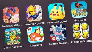 Pokemon Cafe RemixPokemon UnitePokemon QuestPokemon PlayhouseCamp PokemonMagikarpMasters Ex [upl. by Cassy]