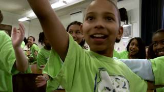 PS22 Chorus rehearses Jimmy Kimmel Live Theme Song [upl. by Rodenhouse]