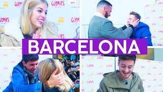 FIRMA DE DISCOS en BARCELONA con ALFRED CEPEDA RAOUL Y NEREA  OT 2017 [upl. by Oinegue279]