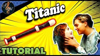 Titanic flauta dulce fácil tutorial con notas [upl. by Nea867]